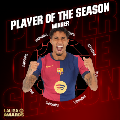 Raphinha La Liga Player of the Season